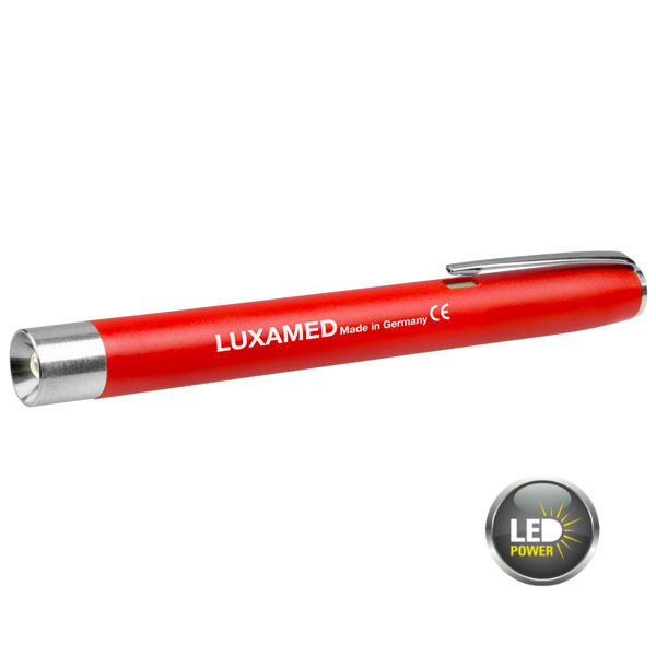 LAMPE STYLO LED LUXAMED ROUGE